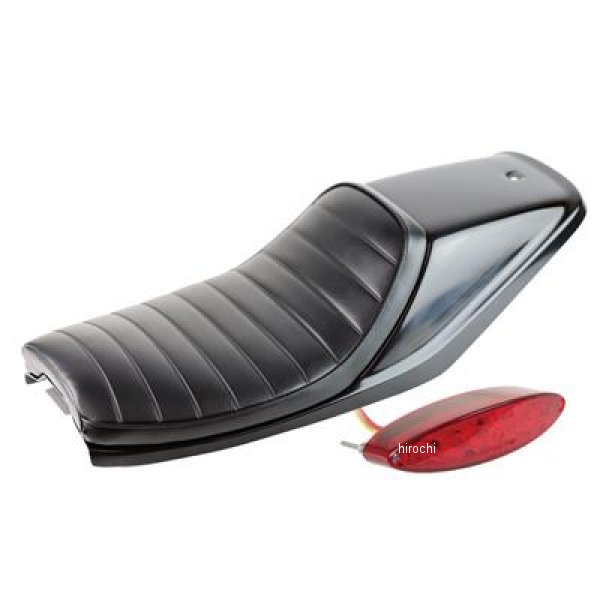 GOODS グッズ FTシートKIT TW200、TW225 ブラック/タック LEDオーバルテール G3-00132 JP店
