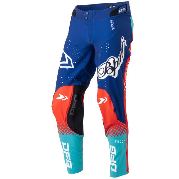 【メーカー在庫あり】 ディーエフジー DFG ワークス パンツ BPM ニューエイジ 赤/ネイビー 30インチ D3111 JP店