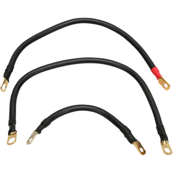 【USA在庫あり】 テリーコンポーネント Terry Components バッテリーケーブル 84年-88年 ソフテイル 3本 DS-242134 JP店
