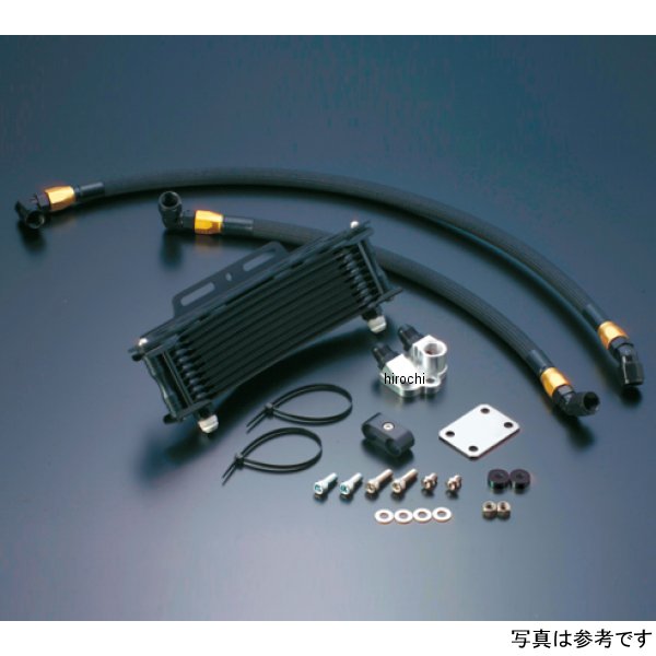 ACTIVE アクティブ オイルクーラーキット サーモ対応 サイド廻し/ラウンド #8 9-10R Z1000R、Z1000J ブラック仕様 AC14037310BC JP店