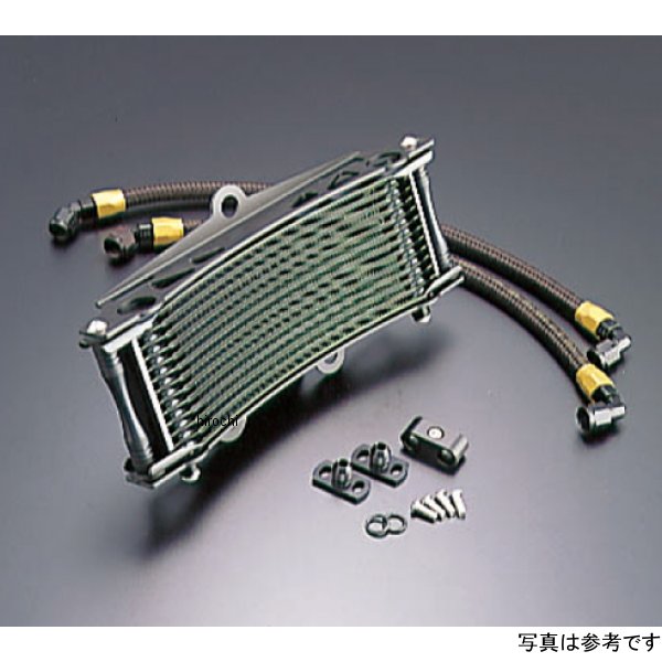 アクティブ オイルクーラーキット サーモ対応 ラウンド #6 9-13R ゼファー400、ゼファーX、ゼファー750、ZR-7 ブラック仕様 AC14037913BC JP店