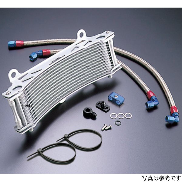 ACTIVE アクティブ オイルクーラーキット サーモ対応 ラウンド #6 11-13R ゼファー1100、ゼファー1100RS シルバー AC14038413C JP店
