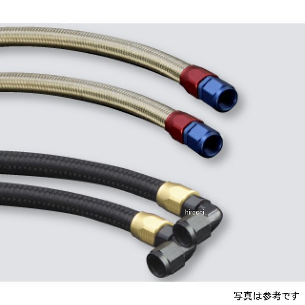 ACTIVE アクティブ オイルクーラーホースセット ラウンド #6 9-13R CBR400F ブラック仕様 AC14051222B JP店