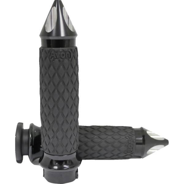【USA在庫あり】 AVON GRIPS ダイヤモンド コンター グリップ09年-22年 ハーレー XLN883 Iron 黒 0630-3110 JP店