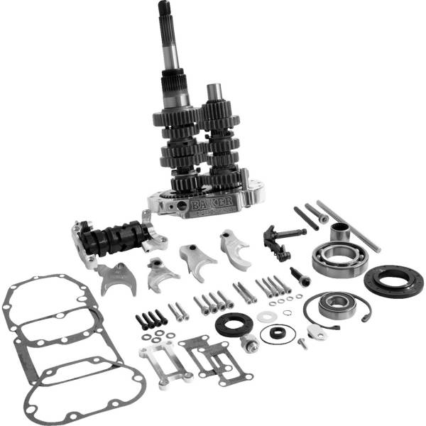 【USA在庫あり】 ベーカー Baker Drivetrain オーバードライブ6速ギアセット98年-00年 ハーレー FLHR ポリッシュ 1103-0061 JP店