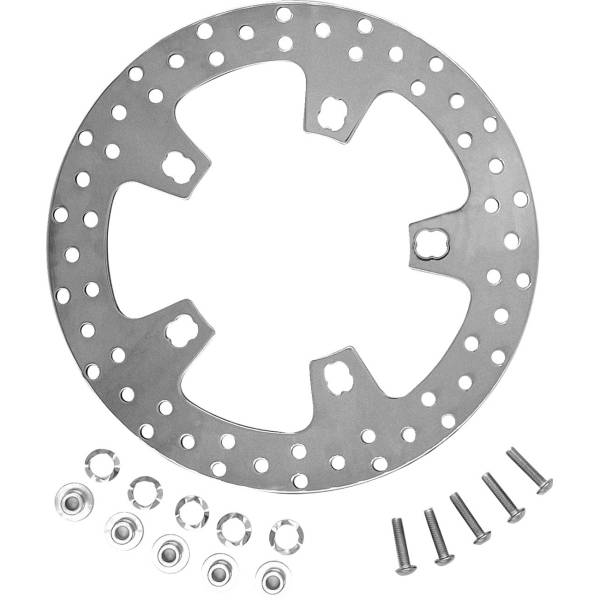 【USA在庫あり】 COASTAL MOTO フロントブレーキローター 17年-22年 ハーレー FLHR シルバー 1710-4591 JP店