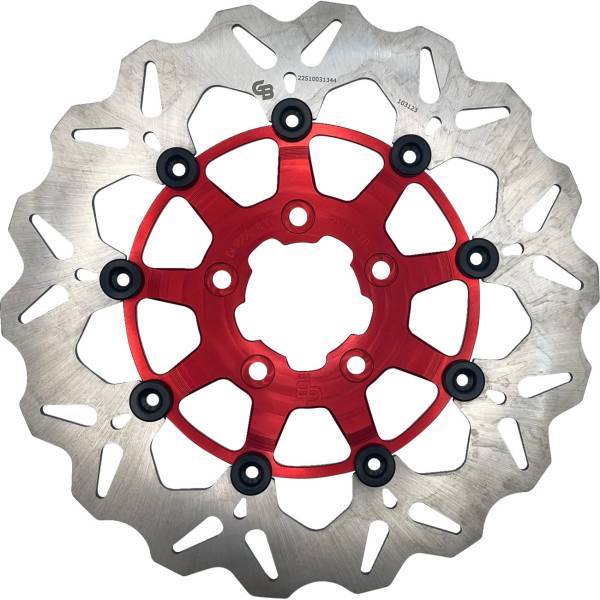 【USA在庫あり】 ガルファー GALFER Wave ブレーキローター フロント 16年-17年 ハーレー FLSTFBS 赤 1710-4559 JP店