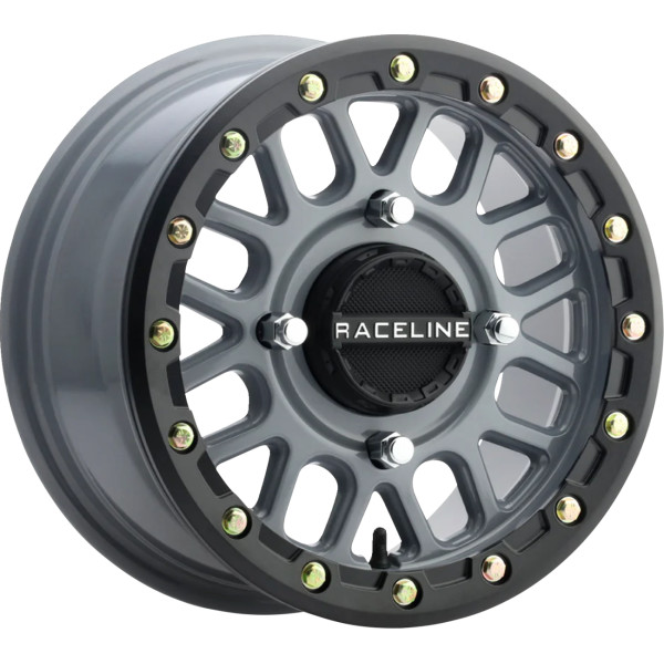 【USA在庫あり】 Raceline Wheels Podium Beadlock ホイール 15x6 - 4/156 - 5+1 (+40 mm) グレー/黒 0230-1489 JP店
