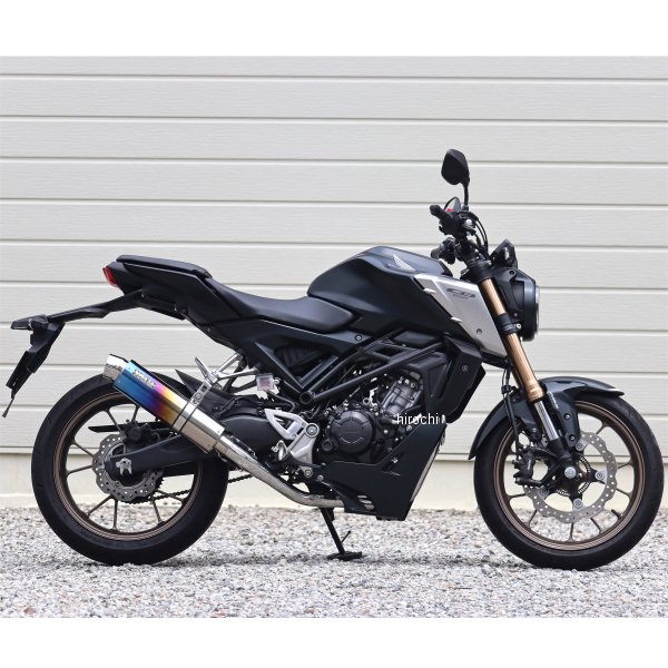 ダブルアールズ WR'S フルエキゾースト ラウンド JMCA認証 21年 CB125R 焼き色チタンサイレンサー LS1110JM JP店