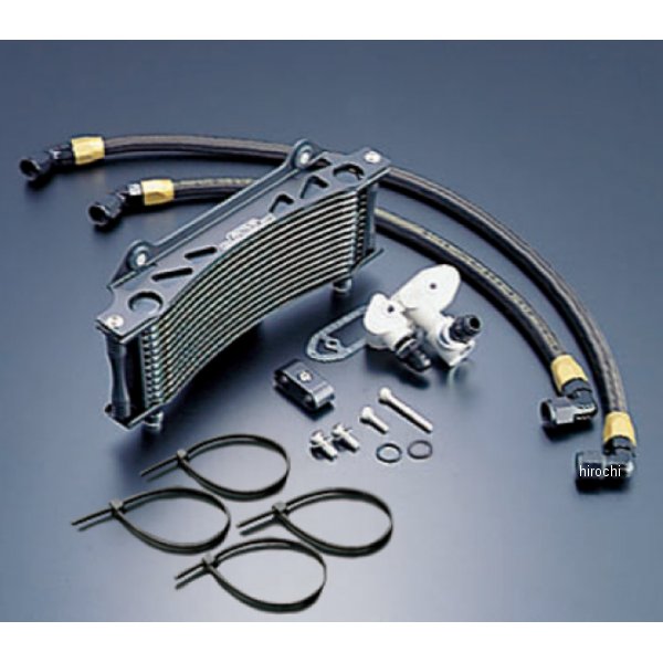 ACTIVE アクティブ オイルクーラーキット サーモ対応 サイド廻し/ラウンド #8 9-13R 93年 GSX1100S ブラック仕様 AC14035113BC JP店