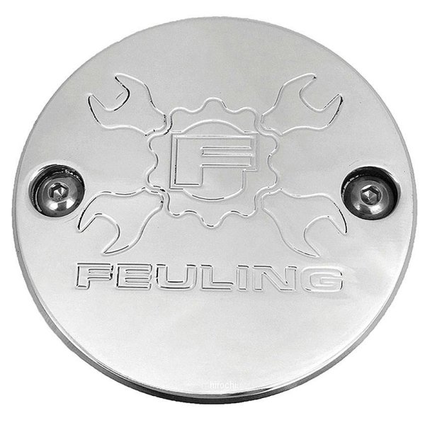【メーカー在庫あり】 FEULING フューリング ギアクロスロゴ ポイントカバー 17年以降 ミルウォーキーエイト 2穴 ポリッシュ 9136 JP店