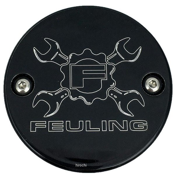 【メーカー在庫あり】 FEULING フューリング ギアクロスロゴ ポイントカバー 17年以降 ミルウォーキーエイト 2穴 グロスブラック 9137 JP店