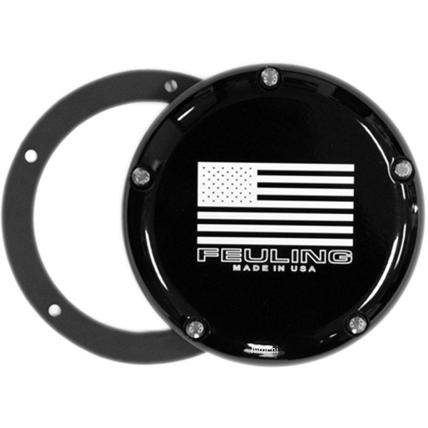【メーカー在庫あり】 FEULING フューリング アメリカンフラッグロゴ ダービーカバーラージ5穴 ブラック 9162 JP店