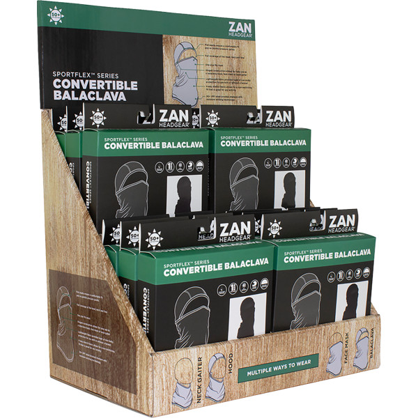 【USA在庫あり】 ザンヘッドギア ZAN Headgear DISPLAY PREPACK BALACLAVA SPORTFLEX 12PK 9903-0741 JP店