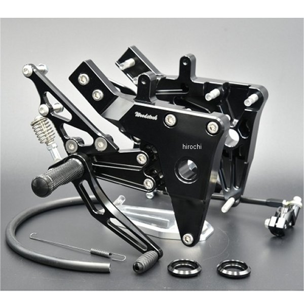 ウッドストック WOODSTOCK バックステップキット GPZ900R オールブラック WBS-K03-BB JP店｜株式会社ヒロチー商事 店