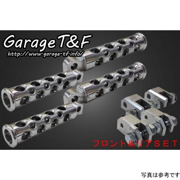 ガレージT＆F コンバットフットペグ フロント&リアSET 01年-08年 シャドウ400 ポリッシュ SHA400FP02B JP店