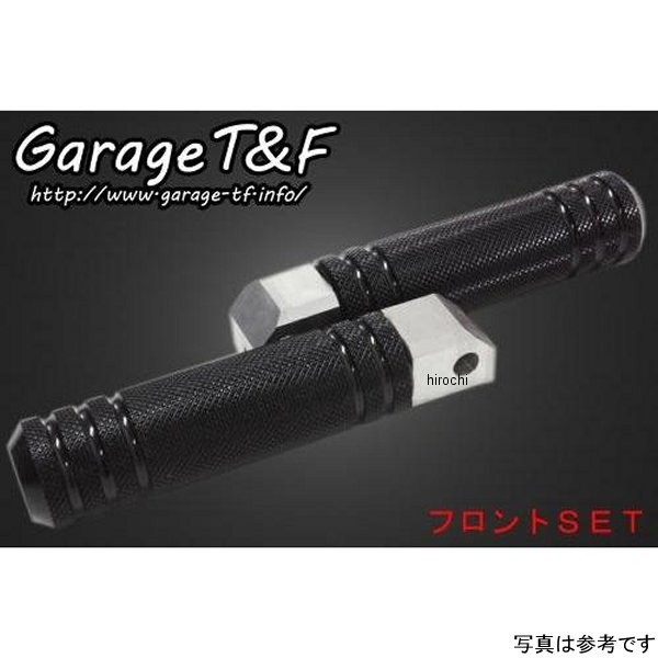 ガレージT＆F アルミフットペグタイプI フロントSET シャドウ400 黒 SHA400FP17 JP店