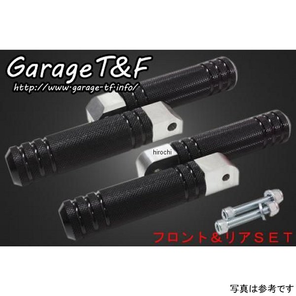 ガレージT＆F アルミフットペグタイプI フロント&リアSET シャドウスラッシャー400 黒 SS400FP06 JP店
