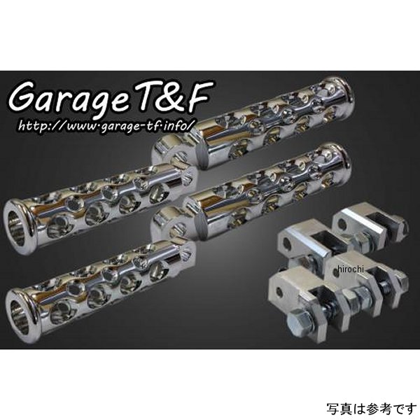 ガレージT＆F コンバットフットペグ フロント&リアSET スティード400 メッキ ST400FP01 JP店