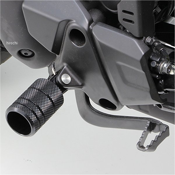 【メーカー在庫あり】 ハリケーン フットペグ ローレット フロント CL250、レブル250 ブラックアルマイト HF5116B JP店