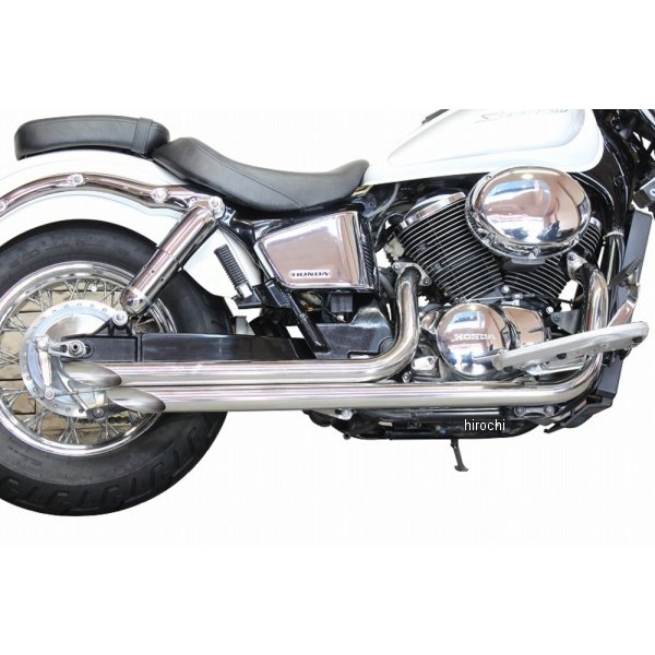【メーカー在庫あり】 U-CP ステンレススラッシュダウンマフラー 97年-08年 シャドウ400 NC34/BC-NC34 ブラック&シルバー MFSDNC34 JP店 27,170円
