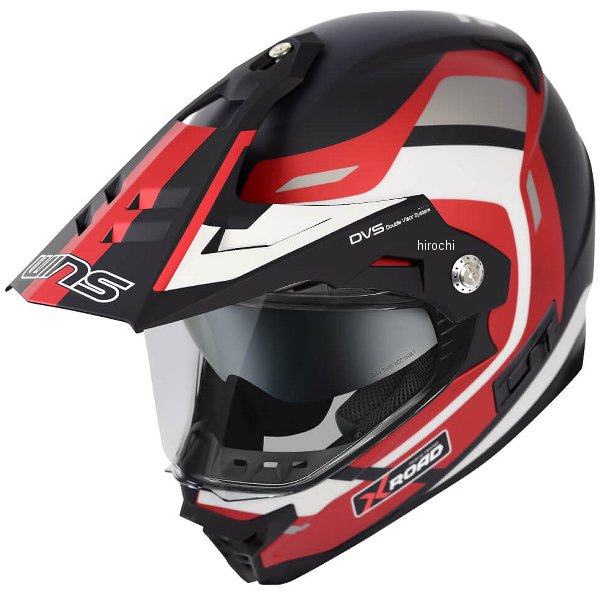 ウインズ WINS オフロードヘルメット X-ROAD 3 FREE RIDE M47 マットホワイト/アイアンレッド XLサイズ 4560385772146 JP店|株式会社ヒロチー商事 店