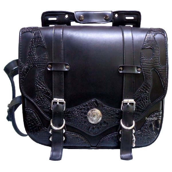 クロス Xross サドルバッグ SADDLE SINGLEシリーズ ブラッククロコダイル YF-201C JP店