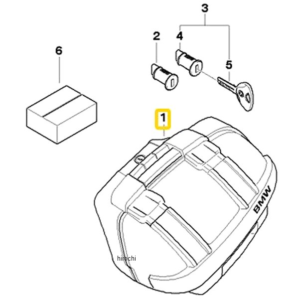 BMW純正 スポーツパニアケース RH 71607723512 JP店
