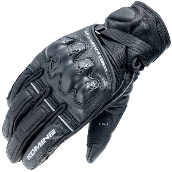 【メーカー在庫あり】 コミネ KOMINE 秋冬モデル レザープロテクトウォームグローブHG 黒 XLサイズ GK-854 JP店