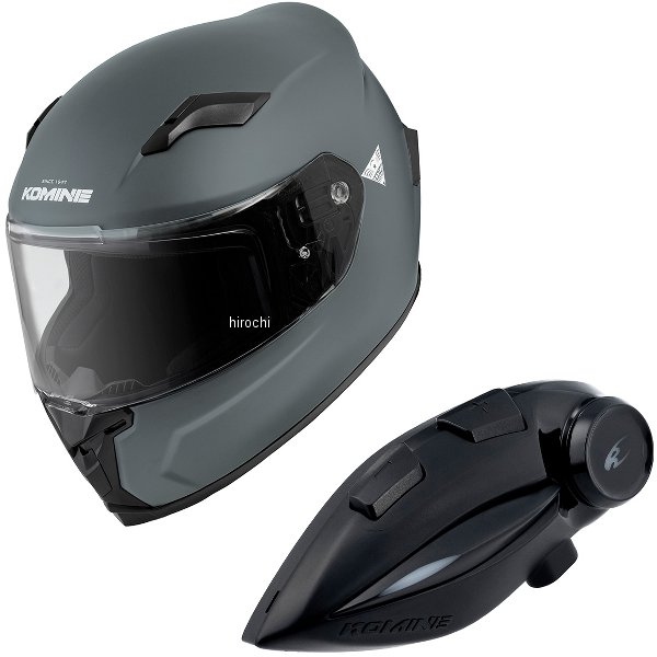 【メーカー在庫あり】 HK-170+i コミネ KOMINE フルフェイスヘルメット&モーターサイクルインターカム バサルトグレー XLサイズ HK-170 + i JP店