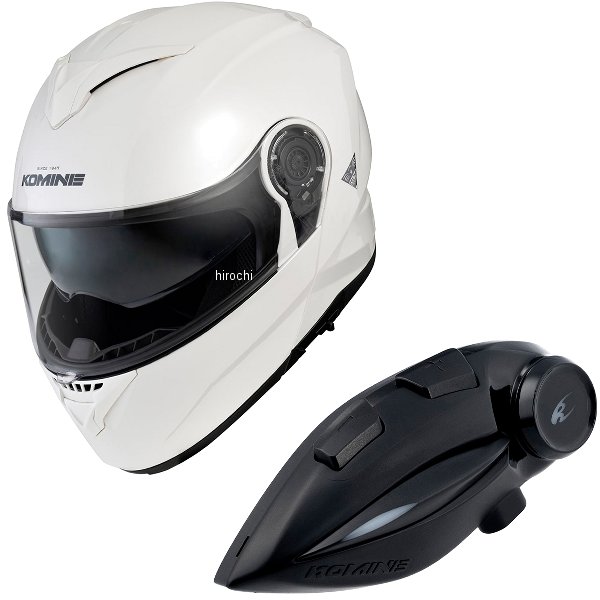 【メーカー在庫あり】 HK-171+i コミネ KOMINE フルフェイスヘルメット&モーターサイクルインターカム パールホワイト Lサイズ HK-171 + i JP店