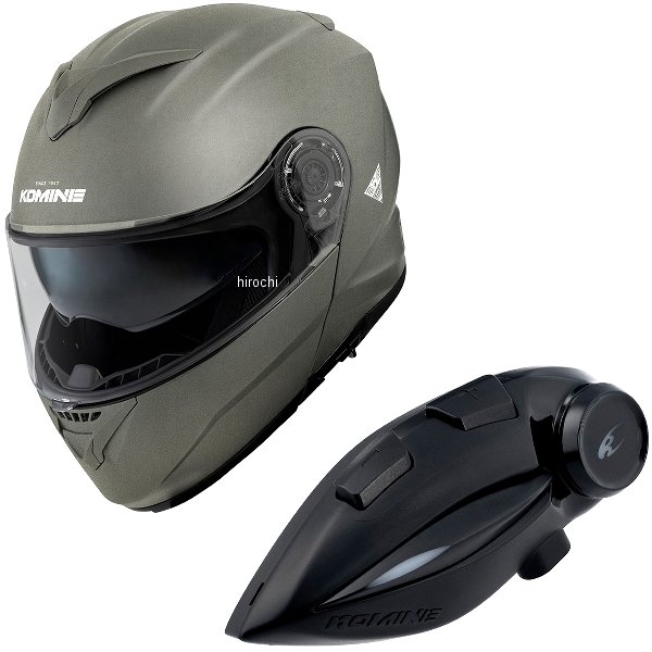【メーカー在庫あり】 HK-171+i コミネ KOMINE フルフェイスヘルメット&モーターサイクルインターカム ガンメタル Mサイズ HK-171 + i JP店