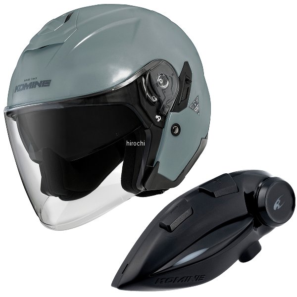 【メーカー在庫あり】 HK-172+i コミネ KOMINE フルフェイスヘルメット&モーターサイクルインターカム バサルトグレー Lサイズ HK-172 + i JP店｜株式会社ヒロチー商事 店