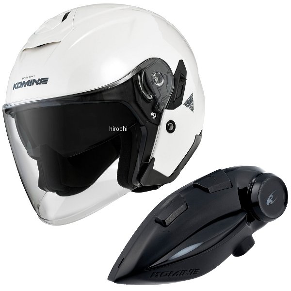 【メーカー在庫あり】 HK-172+i コミネ KOMINE フルフェイスヘルメット&モーターサイクルインターカム パールホワイト Mサイズ HK-172 + i JP店｜株式会社ヒロチー商事 店