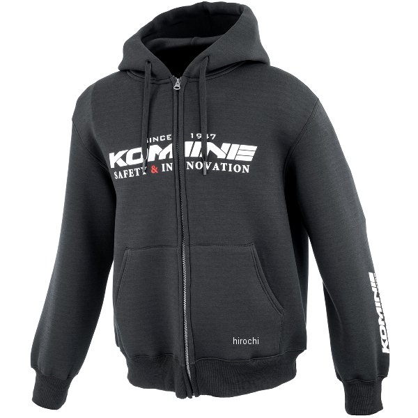 【メーカー在庫あり】 コミネ KOMINE 秋冬モデル コミネチームフーディ 黒 2XLサイズ JK-402 JP店