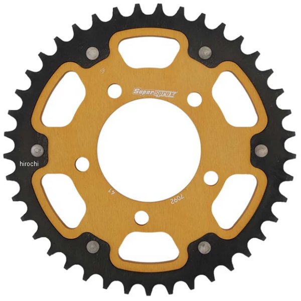 【メーカー在庫あり】 スーパースプロックス SUPERSPROX リアスプロケット ステルス 525-41T ゴールド RST-7092:41-GLD JP店|株式会社ヒロチー商事 店