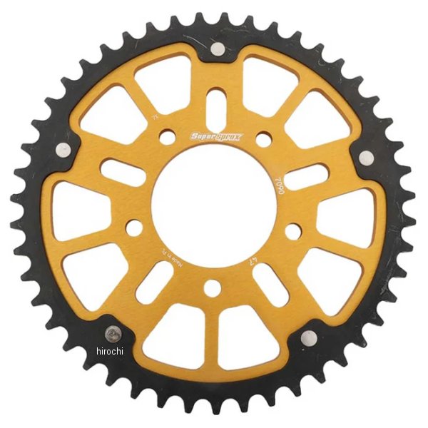 【メーカー在庫あり】 スーパースプロックス SUPERSPROX リアスプロケット ステルス 530-47T ゴールド RST-7090:47-GLD JP店|株式会社ヒロチー商事 店