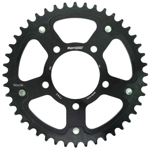 スーパースプロックス SUPERSPROX リアスプロケット ステルス 525-44T 黒 RST-7092:44-BLK JP店