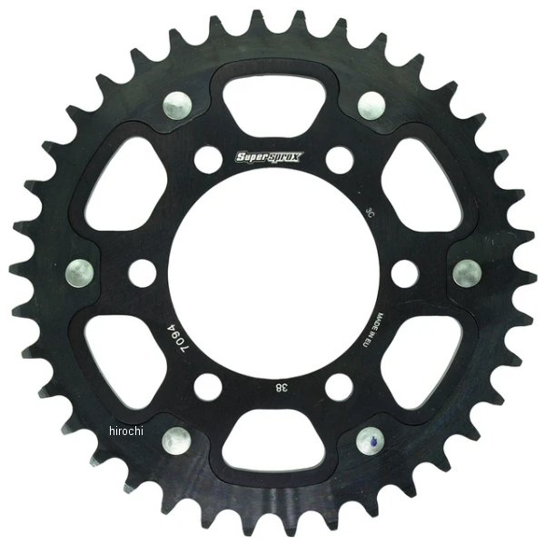 【メーカー在庫あり】 スーパースプロックス SUPERSPROX リアスプロケット ステルス 520-38T 黒 RST-7094:38-BLK JP店｜株式会社ヒロチー商事 店