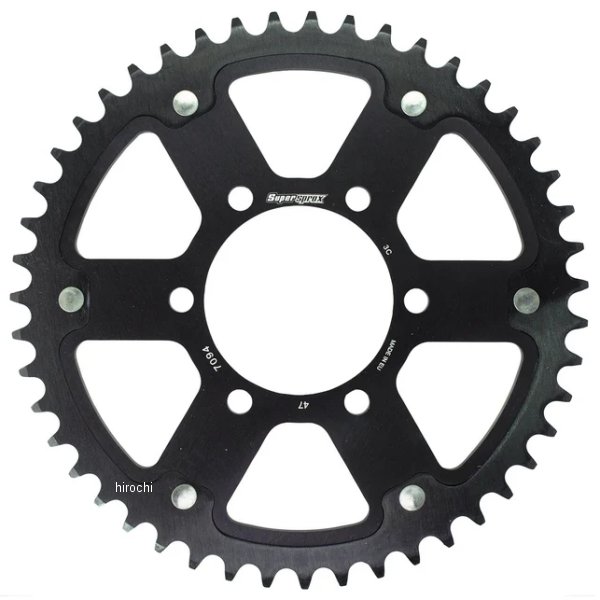 【メーカー在庫あり】 スーパースプロックス SUPERSPROX リアスプロケット ステルス 520-47T 黒 RST-7094:47-BLK JP店