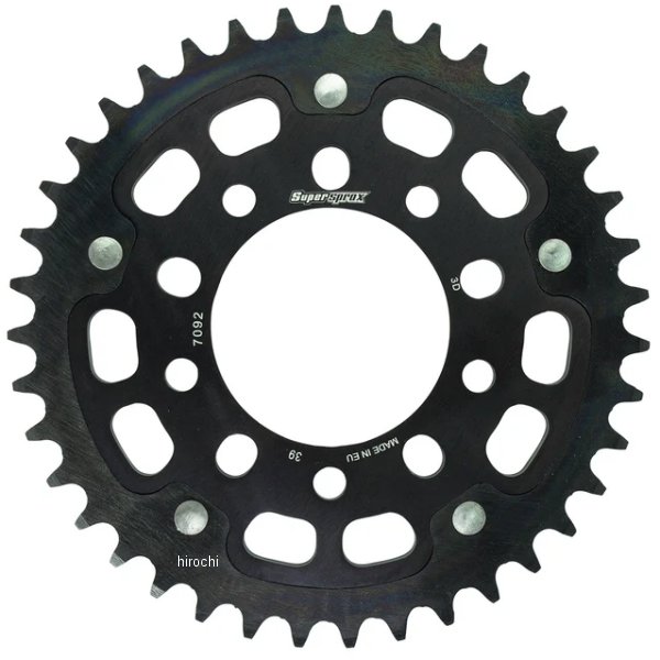 【メーカー在庫あり】 スーパースプロックス SUPERSPROX リアスプロケット ステルス 525-39T 黒 RST-7092:39-BLK JP店|株式会社ヒロチー商事 店