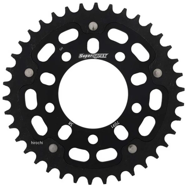 【メーカー在庫あり】 スーパースプロックス SUPERSPROX リアスプロケット ステルス 520-38T 黒 RST-7091:38-BLK JP店｜株式会社ヒロチー商事 店