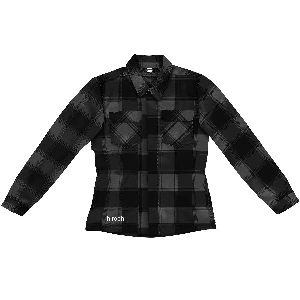 アイコン ICON 2024年秋冬モデル ジャケット FALLBLOCK CX FLANNEL 黒 レディース XLサイズ 2822-1673 JP店