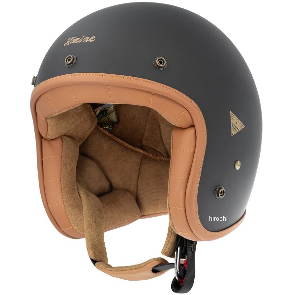 【メーカー在庫あり】 コミネ KOMINE ヘリテージレザージェットヘルメット マットブラック XLサイズ HK-195 JP店|株式会社ヒロチー商事 店