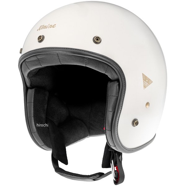 【メーカー在庫あり】 コミネ KOMINE ヘリテージレザージェットヘルメット オフホワイト Lサイズ HK-195 JP店|株式会社ヒロチー商事 店