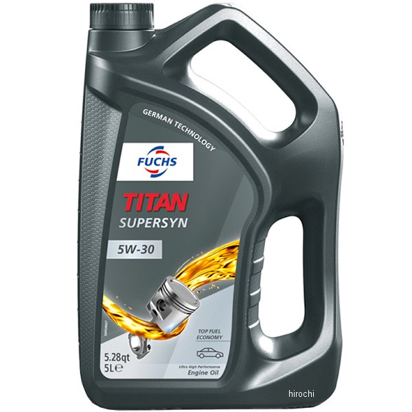 フックス FUCHS エンジンオイル TITAN SUPERSYN 5W-30 5L A602007490 JP店