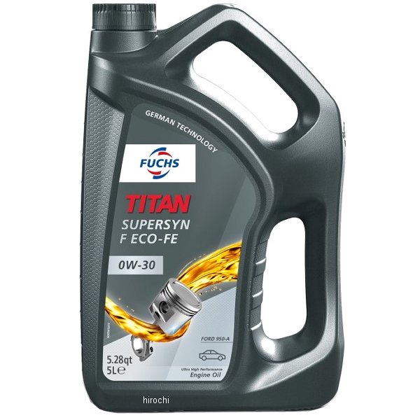 フックス FUCHS エンジンオイル TITAN SUPERSYN F ECO-FE 0W-30 5L A602007575 JP店