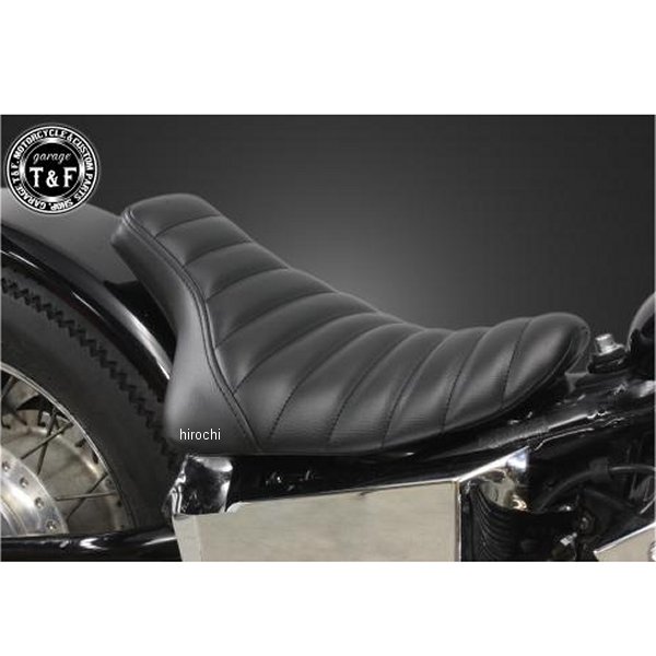 ガレージT＆F シングルシート フラットフェンダー専用 スティード400 (タックロール)ブラック 608101 JP店