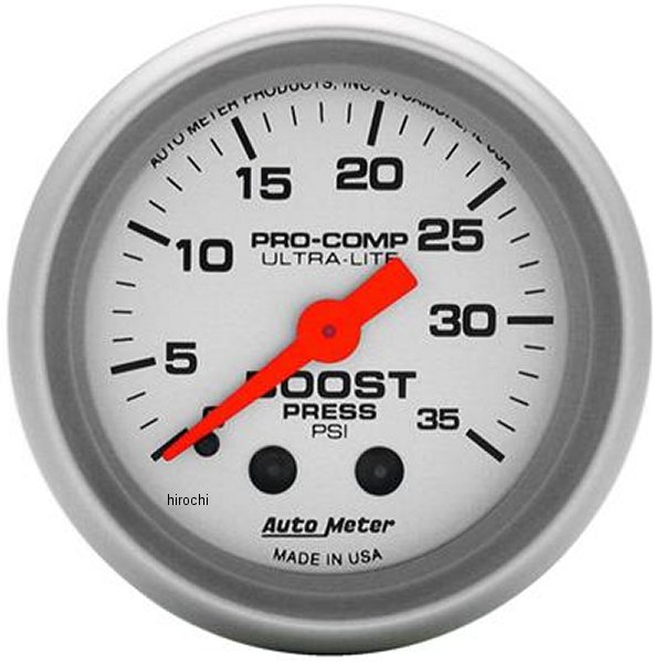 【USA在庫あり】 オートメーター Autometer Ultra-Lite 52mm 35 PSI メカニカル ブーストゲージ atm4304 JP店