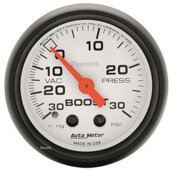 【USA在庫あり】 オートメーター Autometer Phantom 52mm 30 PSI メカニカル ブーストゲージ atm5703 JP店